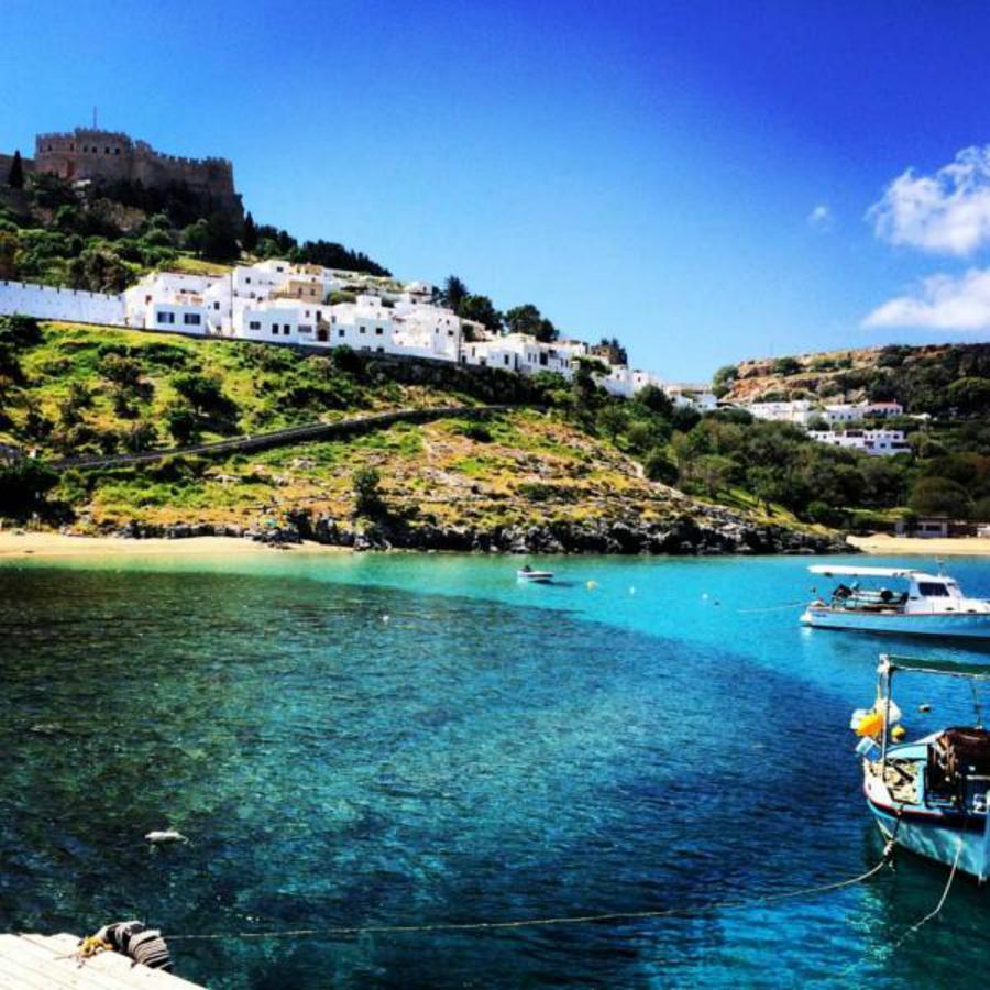 Aphrodite White Studios Lindos Kültér fotó